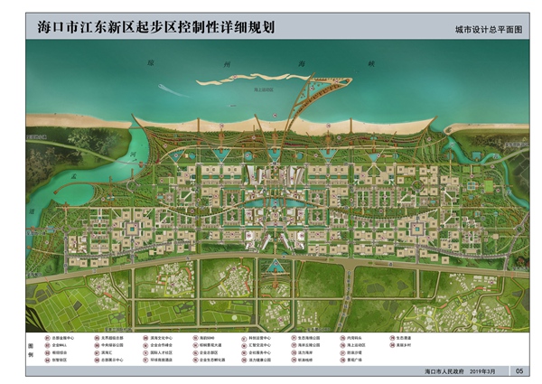 江东新区起步区城市设计总平面图