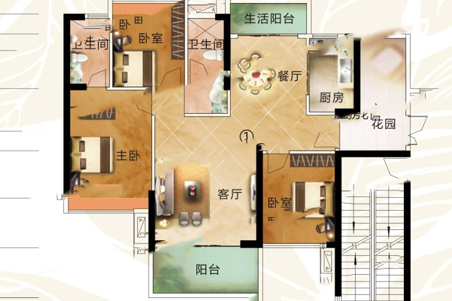 京源·上景7栋1单元01房136㎡三房两厅两卫 72.26万元-套